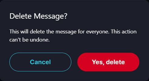 Deleting Files and Messages 🗑️ · Desktop Please note that the message removal is permanent and cannot be undone 🗑️.